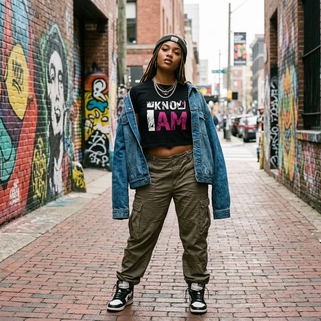 Women's IDENTITY Crop Top Tee